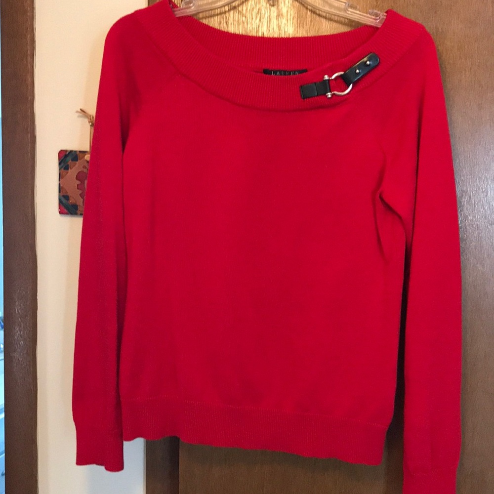 Lauren red sweater-size medium